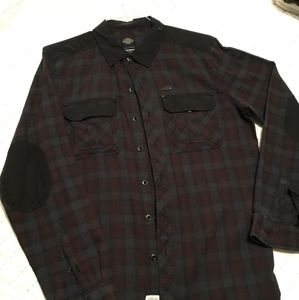 Harley Davidson mens Black label slim fit button up